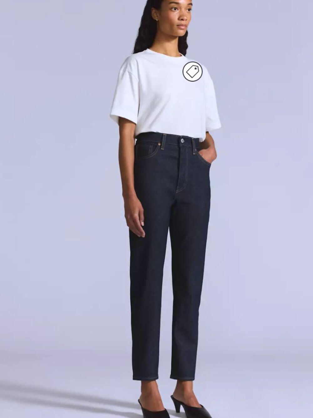 High Rise Selvedge Slim Fit Women's Jeans